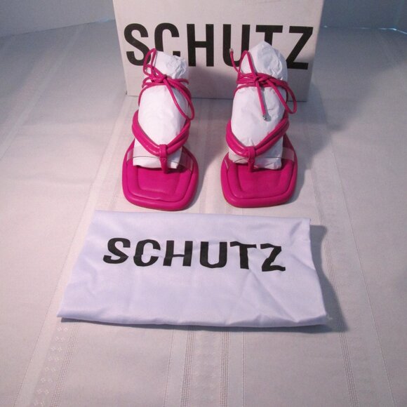 Schutz S-Meghan Hot Pink Strappy Sandal NIB Sz 6M - Picture 2 of 14